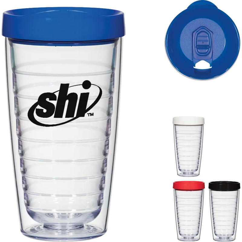 Acrylic Hydro Double Wall Tumbler with Lid 16oz