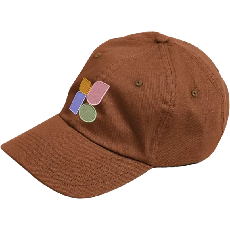 6-Panel Hat - Curved Brim - Unstructured - Cotton Twill
