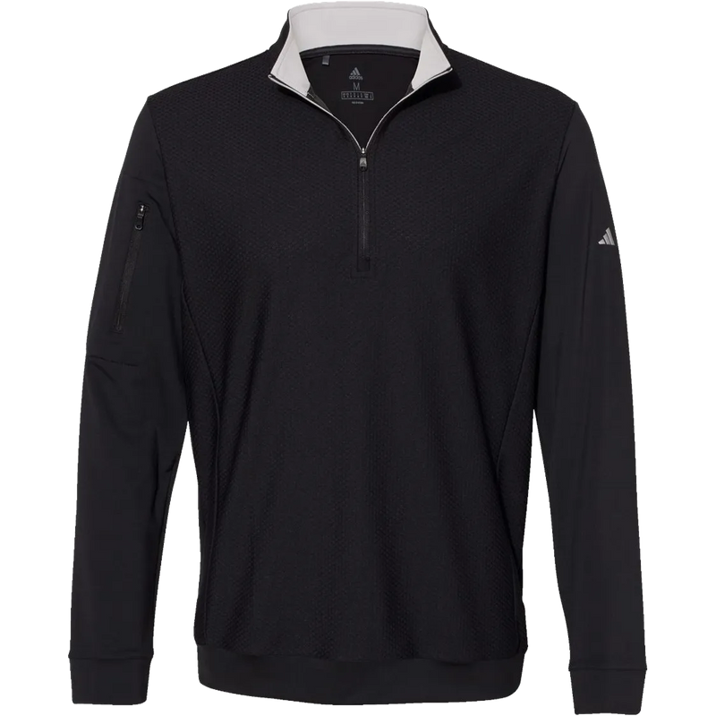 Adidas Textured Quarter-Zip Pullover