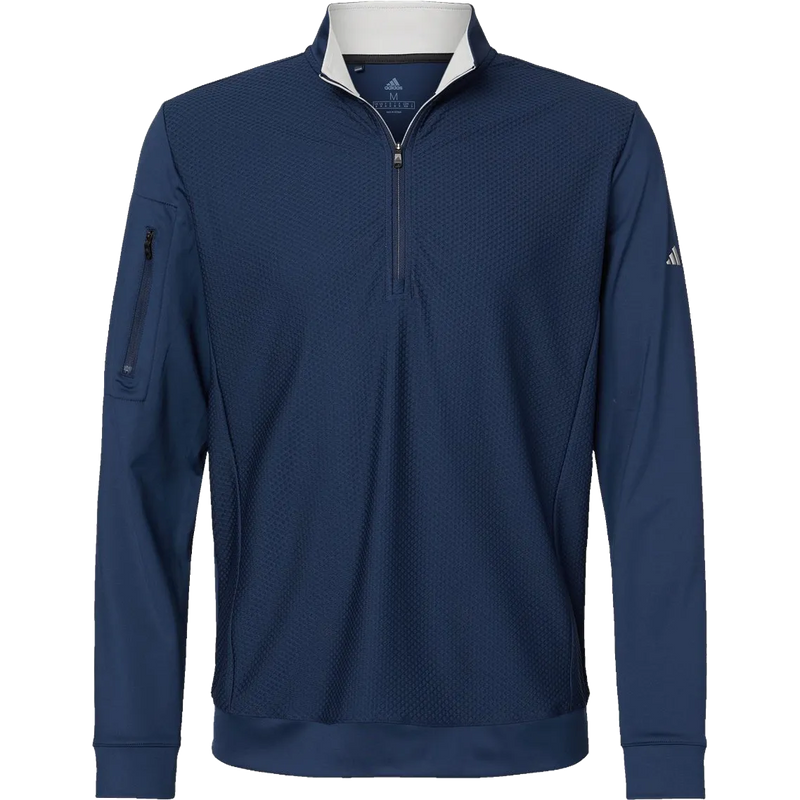 Adidas Textured Quarter-Zip Pullover