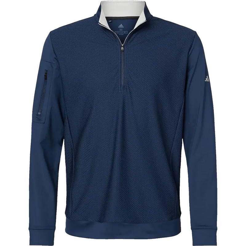Adidas Textured Quarter-Zip Pullover