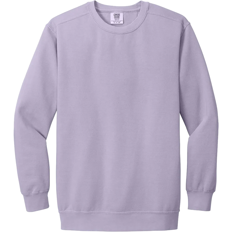 Comfort Colors Ring Spun Crewneck Sweatshirt in Orchid for custom branded sweatshirts