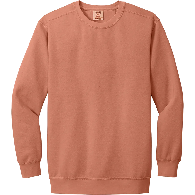 Comfort Colors Ring Spun Crewneck Sweatshirt in Terracotta for custom branded sweatshirts