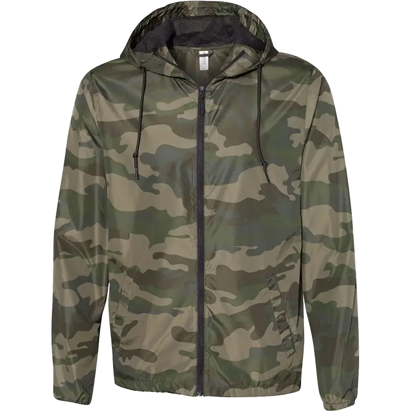 Lightweight Windbreaker Full-Zip Jacket