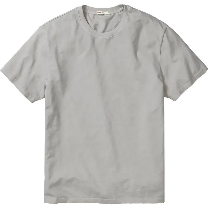 Heather Gray Marine Layer Cloud 9 Sueded Jersey T-Shirt featuring premium sueded jersey fabric, short sleeves, and a classic crewneck for all-day comfort