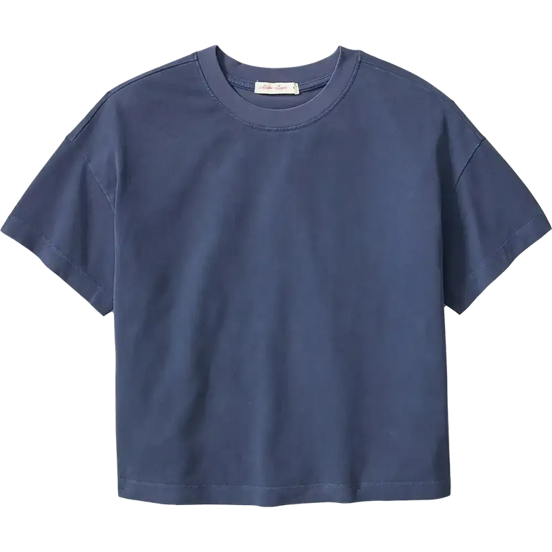 Marine Layer Luxe Sueded Tee in mood indigo