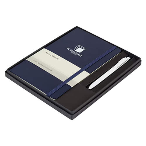 Moleskine® Large Notebook and GO Pen Gift Set