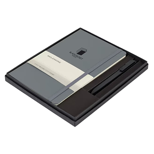 Moleskine® Large Notebook and GO Pen Gift Set