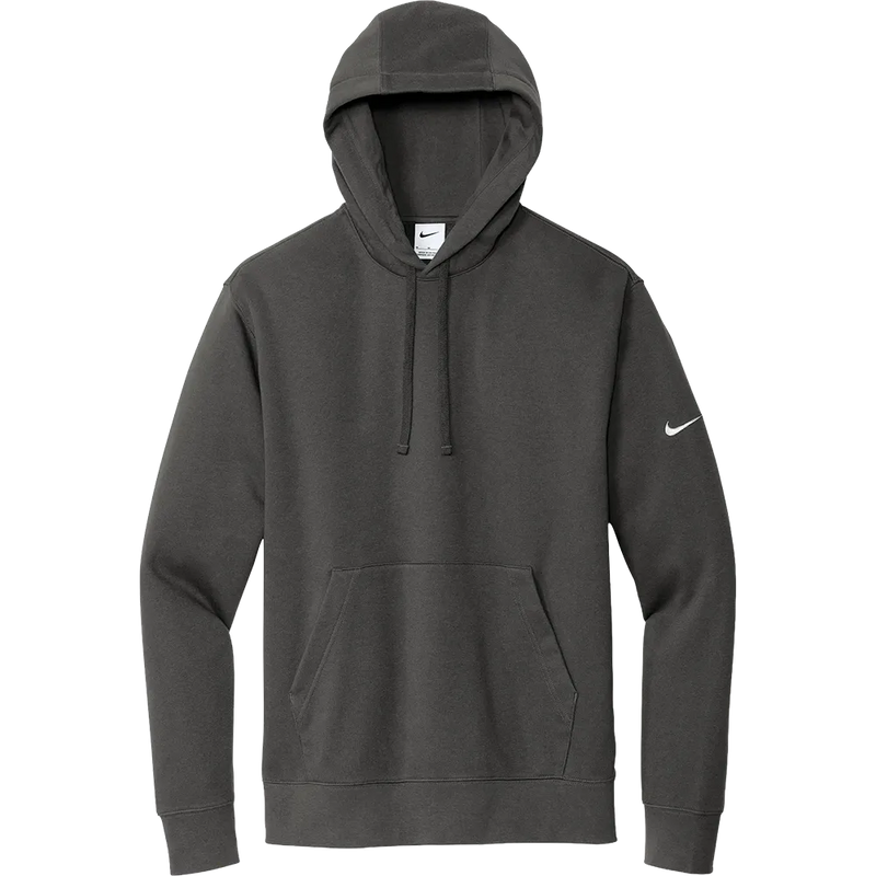 Nike Club Fleece pullover hoodie in anthracite
