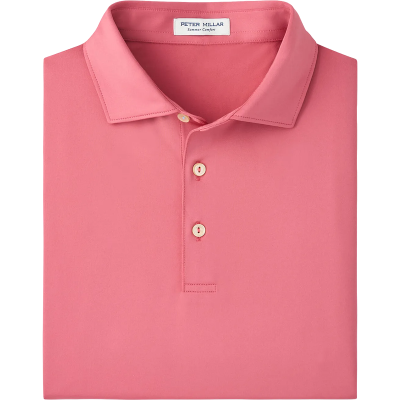 Peter Millar Solid Performance Polo - Self Collar
