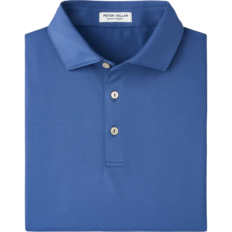 Peter Millar Solid Performance Polo - Self Collar