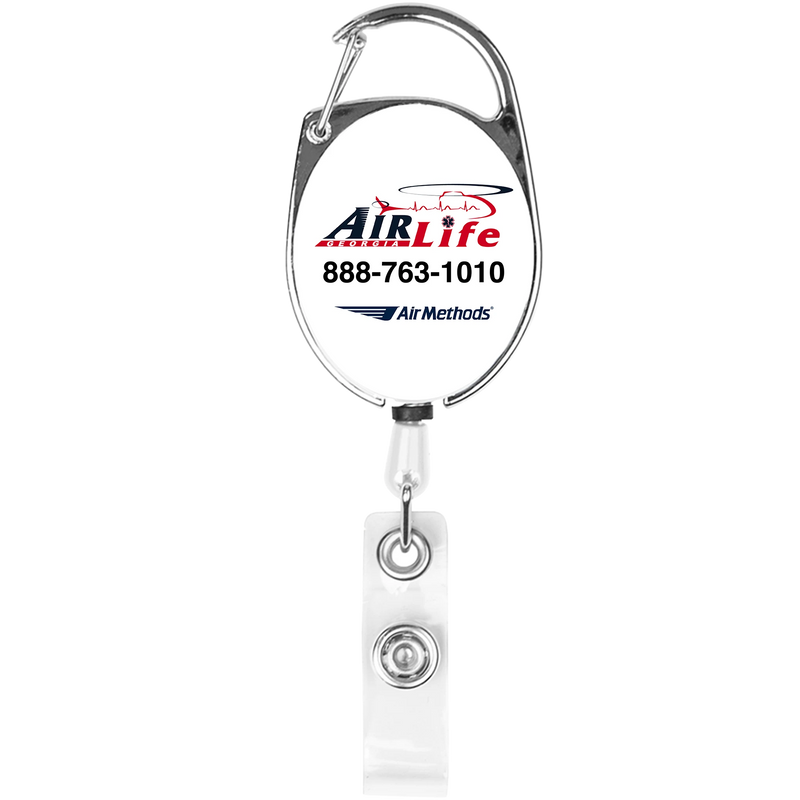 Retractable Badge Holder With Carabiner
