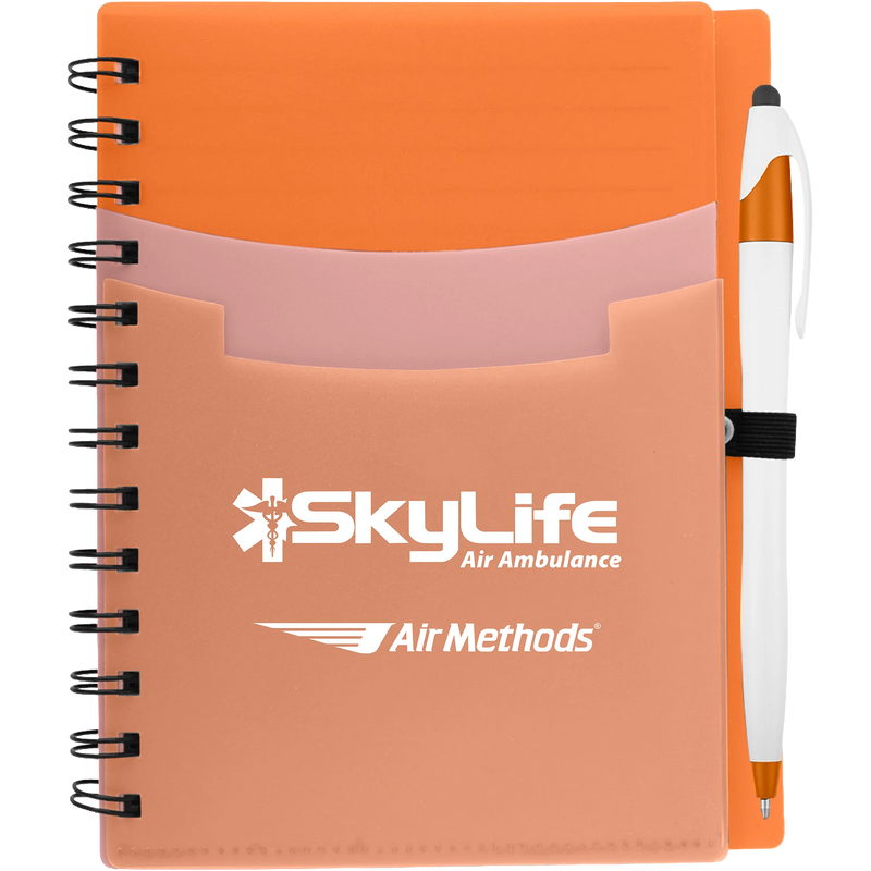 5" x 7" Tri-Pocket Notebook & Pen
