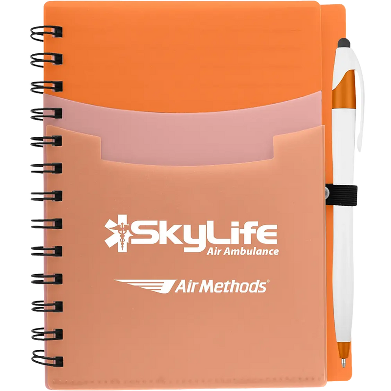 5" x 7" Tri-Pocket Notebook & Pen