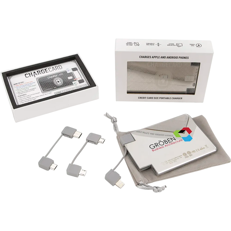 AquaVault® ChargeCard Power Bank 2,300 mAh