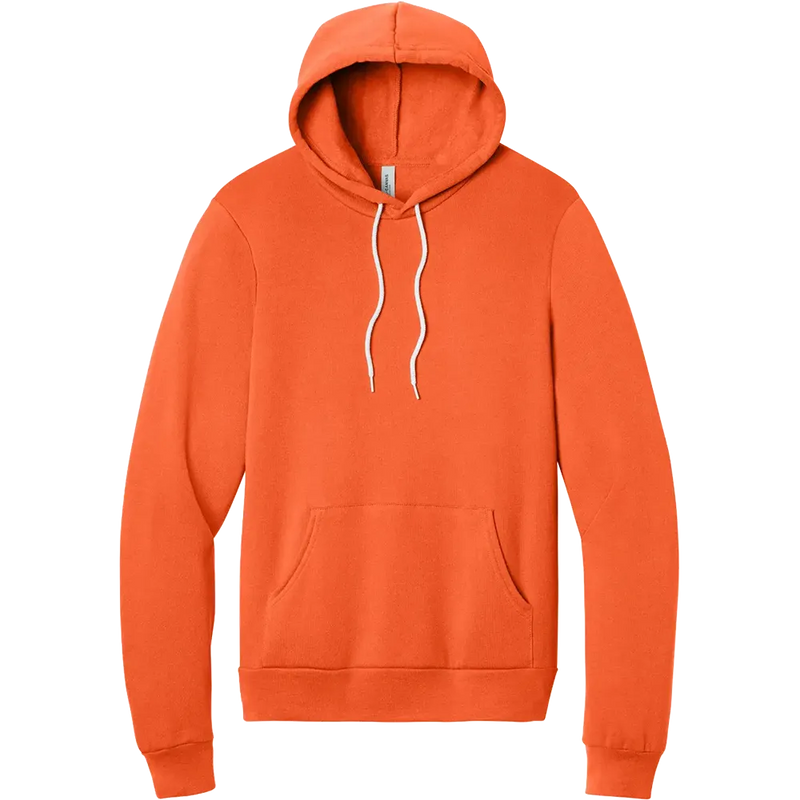 BELLA+CANVAS Sponge Fleece Pullover Hoodie in Orange for custom branded apparel and corporate promotional merchandise