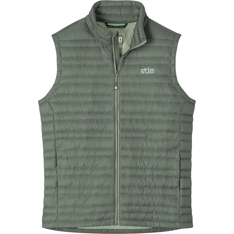 STIO Pinion Down Vest in Canyon Rock for custom branded outerwear