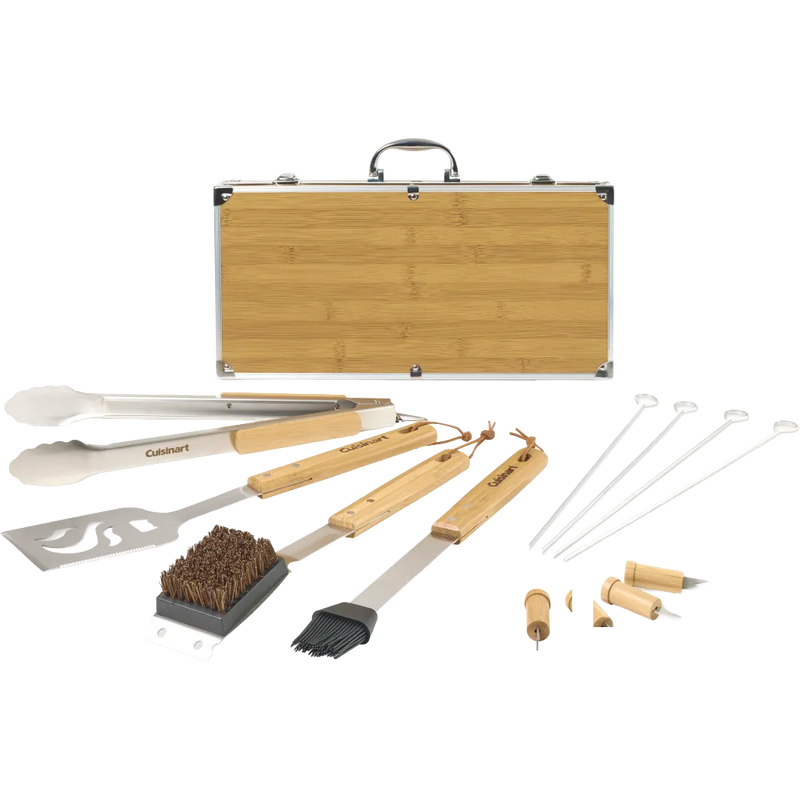 Cuisinart Outdoors® Bamboo 13 PC Grill Tool Set
