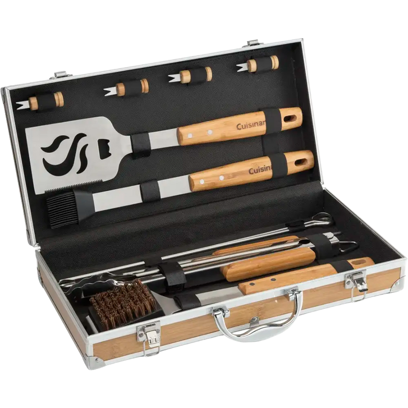 Cuisinart Outdoors® Bamboo 13 PC Grill Tool Set