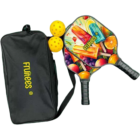 Deluxe Pickleball Plus Set Single-Sided Paddles