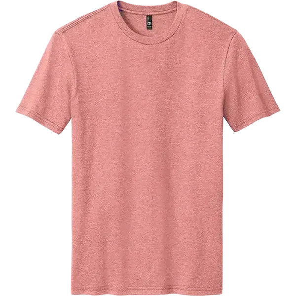 District Perfect Blend CVC Tee in Blush Frost for custom branded t-shirts