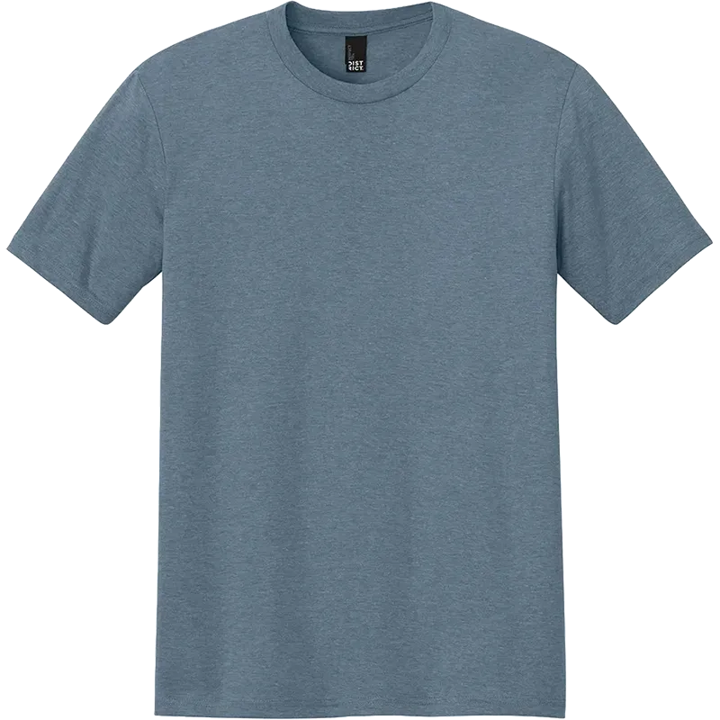 District Perfect Tri Tee in Flint Blue crew neck short sleeve t-shirt for custom branding