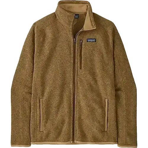Patagonia Better Sweater Fleece Jacket in Grayling Brown with full-zip design and zippered pockets