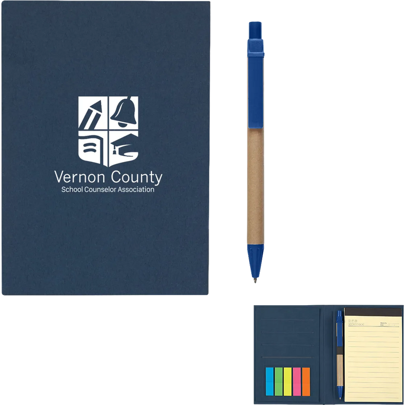 Meeting Mate Notebook With Pen And Sticky Flags