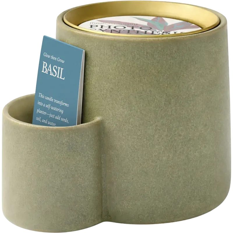 Modern Sprout Ember Earth Candle + Planter