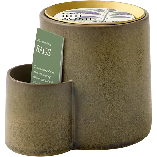 Modern Sprout Ember Earth Candle + Planter
