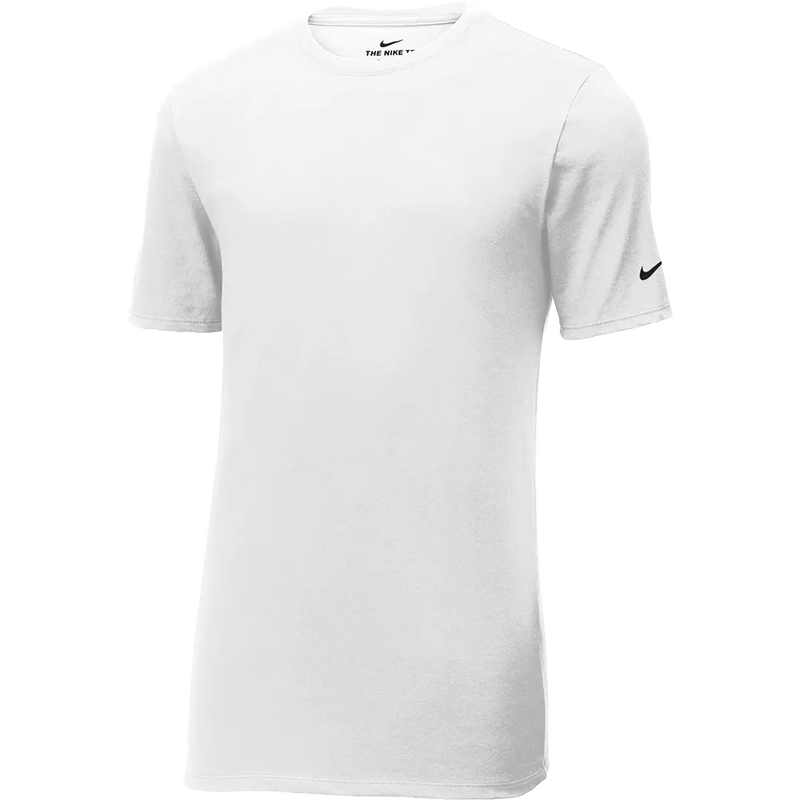 White t-shirt with Nike logo on a white background