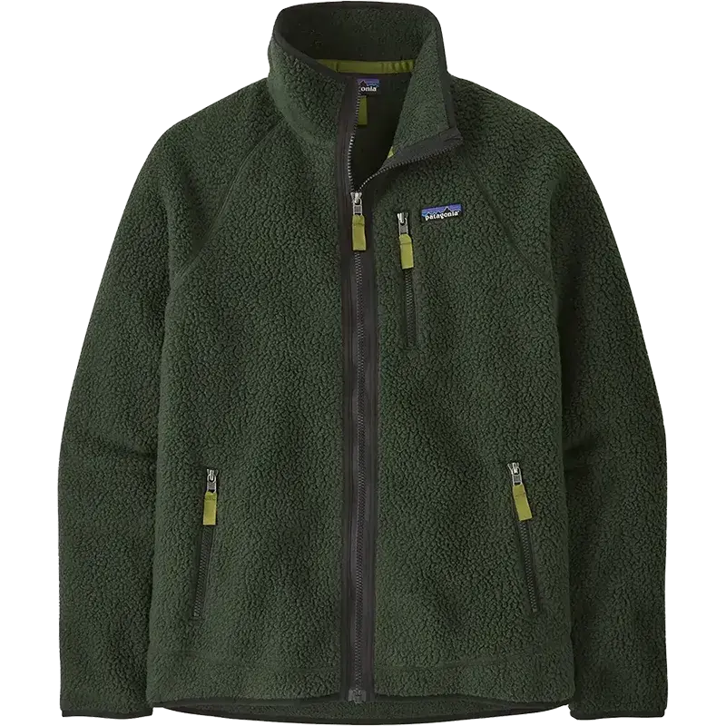 Patagonia Retro Pile fleece jacket in forest green