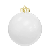 3¼" USA-Made Round Glossy Shatterproof Ornament