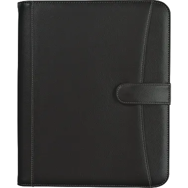 Pebble Grain Zippered Portfolio With Calculator