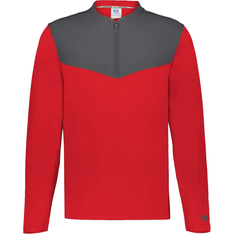 Russell Athletic Sideline Grid Fleece Quarter-Zip Pullover