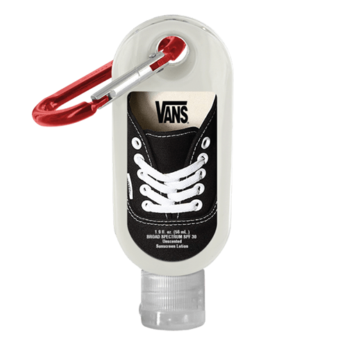 1.9 oz. SPF 30 Sunscreen in Clear Bottle with Carabiner