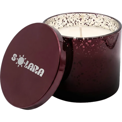 10oz Metallic Glass Candle With Tin Lid