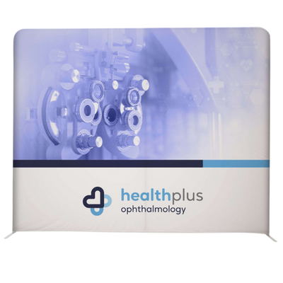 10'W x 90"H EuroFit Straight Wall Kit (Recycled Polyester Knit)