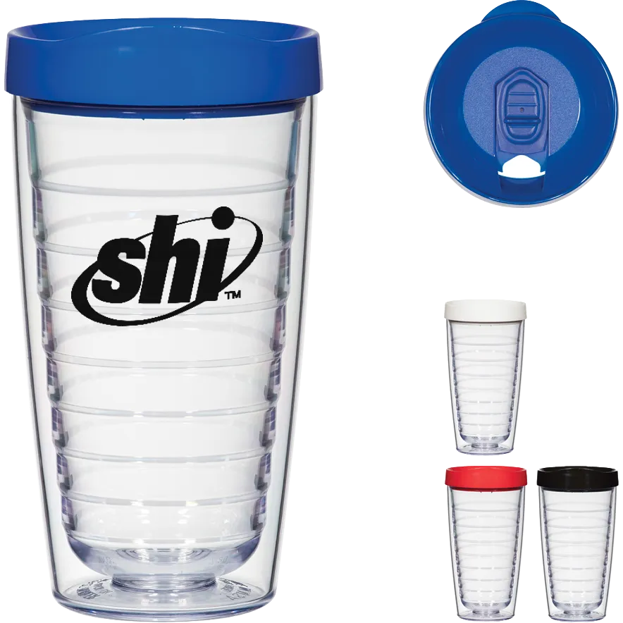 Acrylic Hydro Double Wall Tumbler with Lid 16oz