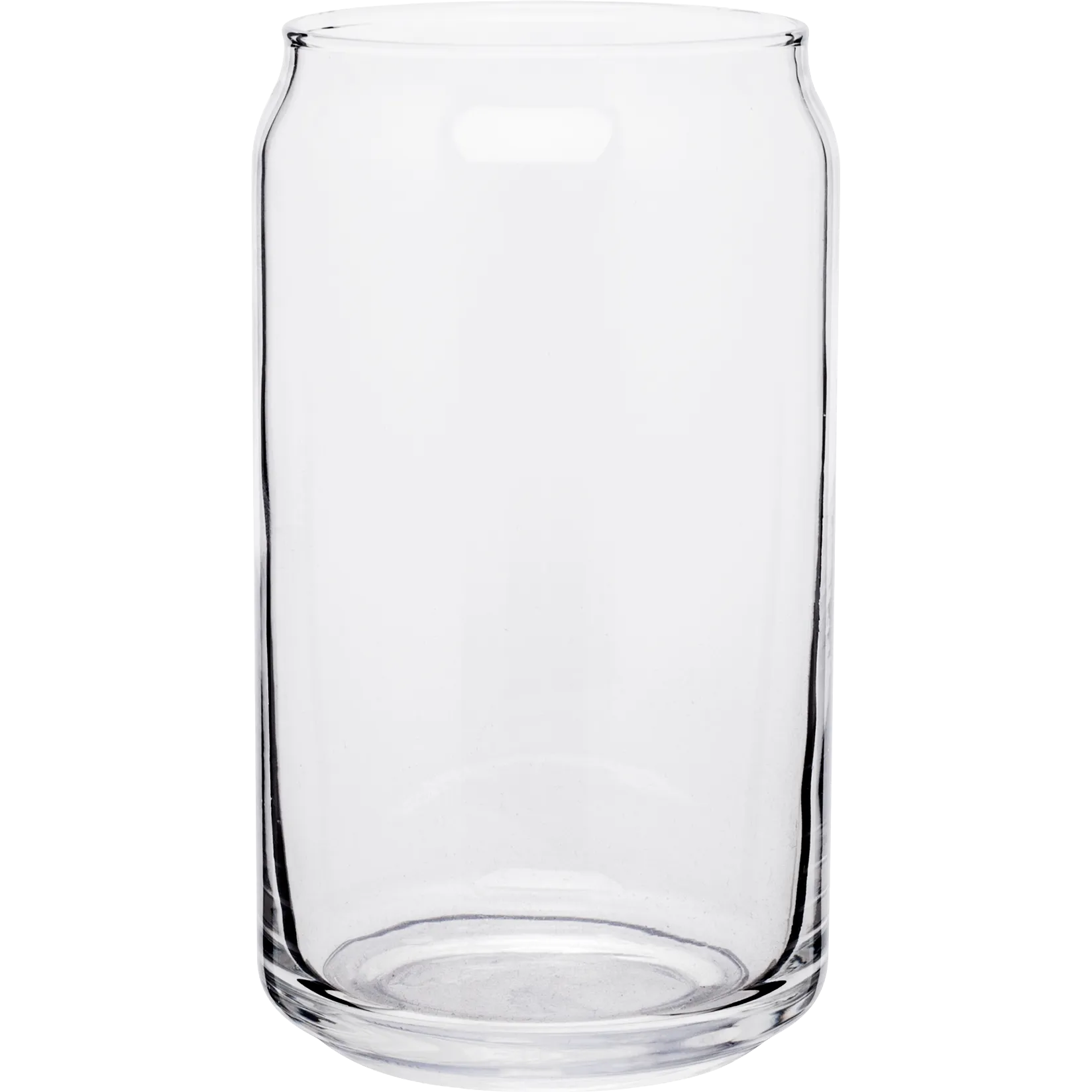 Clear Glass Soda Can 16oz