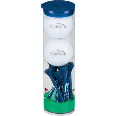2 Ball Tall Tube with Bridgestone Treo Golf Balls