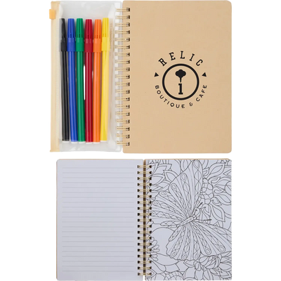 5" x 7" FSC® Mix Doodle Notebook with Markers
