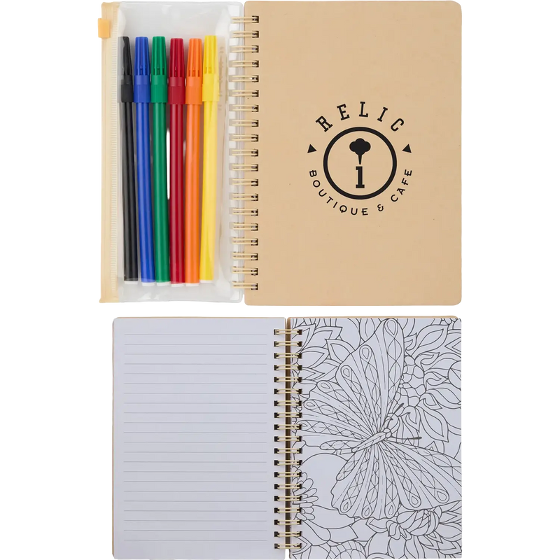 5" x 7" FSC® Mix Doodle Notebook with Markers
