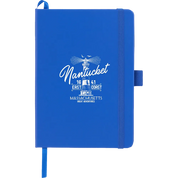 Blue 5 x 7 FSC prism notebook with elastic closure