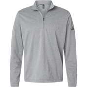 Adidas Ultimate365 lightweight quarter-zip pullover in grey three melange