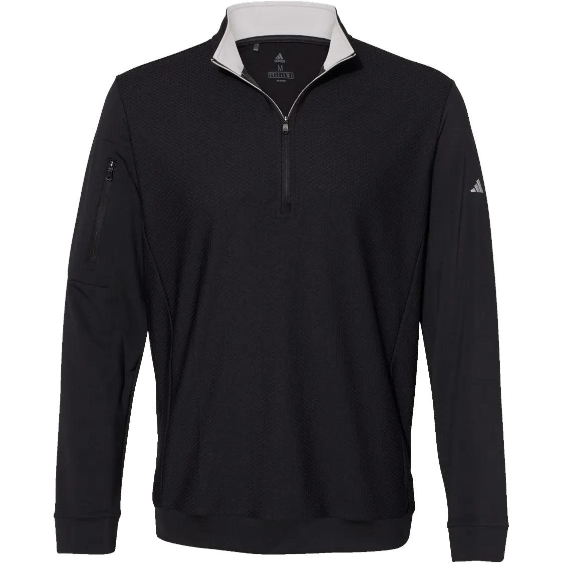 Adidas Textured Quarter-Zip Pullover