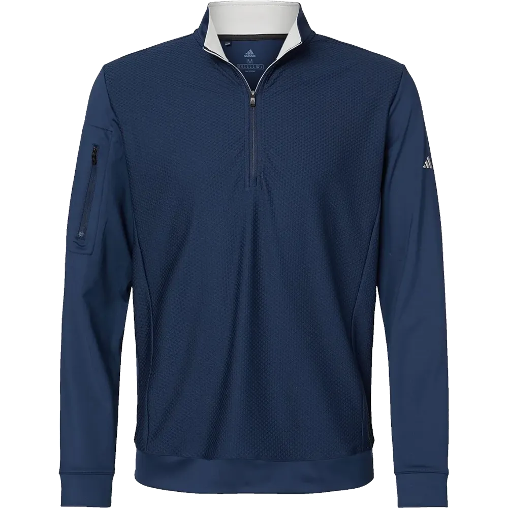 Adidas Textured Quarter-Zip Pullover