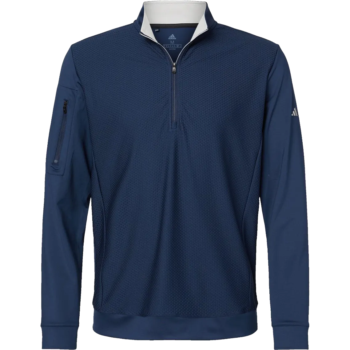 Adidas Textured Quarter-Zip Pullover