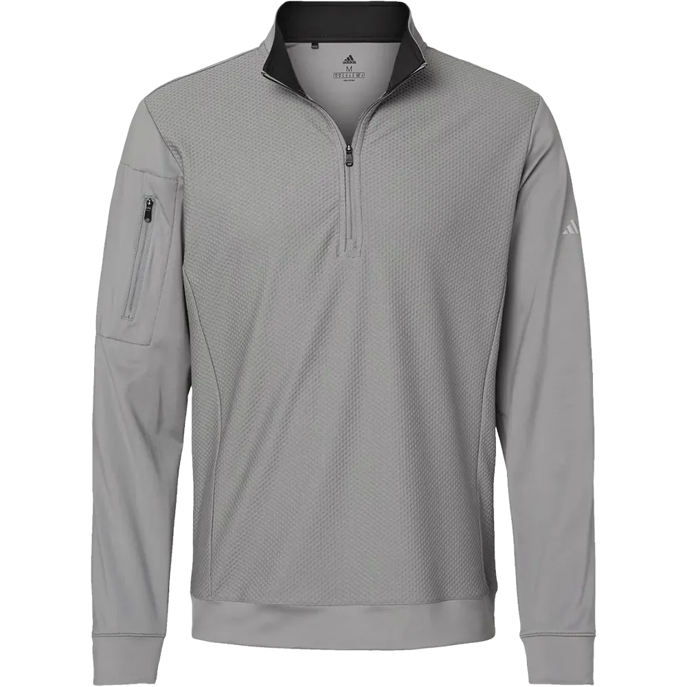 Adidas Textured Quarter-Zip Pullover