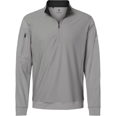 Adidas Textured Quarter-Zip Pullover